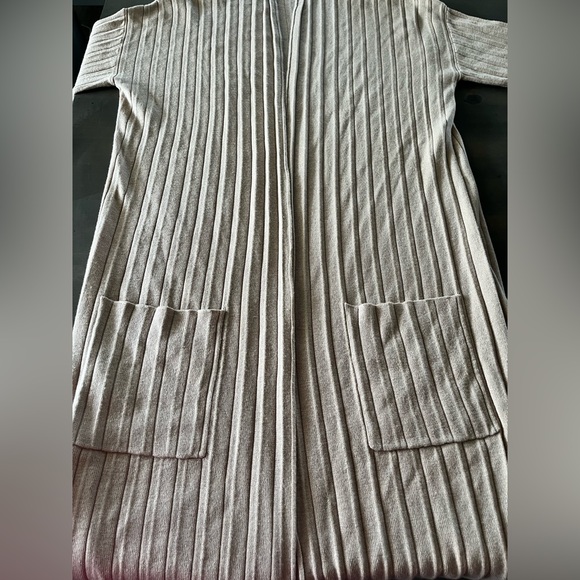 BB Dakota Long Knit Ribbed Cardigan XS - Picture 10 of 10